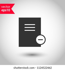 Document and files vector icon. Add file. delete file icon. Office files and documents icon. Studio background. EPS 10 vector sign