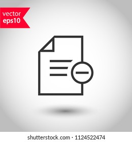 Document and files vector icon. Add file. delete file icon. Office files and documents icon. Studio background. EPS 10 vector sign Document and files vector icon. Add file. delete file icon. Office files and documents icon. Studio background. EPS 10 vector sign