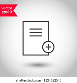 Document and files vector icon. Add file. delete file icon. Office files and documents icon. Studio background. EPS 10 vector sign