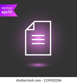 Document and files vector icon. Add file. delete file sign. Office files and documents icon. EPS 10 flat symbol