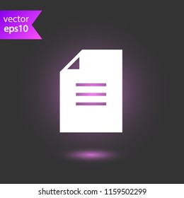 Document and files vector icon. Add file. delete file sign. Office files and documents icon. EPS 10 flat symbol