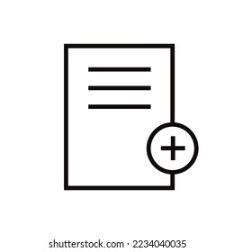 Document and files vector icon. Add file. Delete file icon. Office files and documents icon. EPS 10 illustration of isolated document symbol pictogram