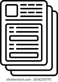 Design do ícone de estilo preenchido do documento