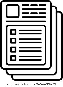 Document Filled Style Icon Design
