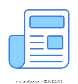 -Dokument-Finanz-Vektor-Linie-Symbol. Bearbeitbarer Stroke Pixel perfekt.
