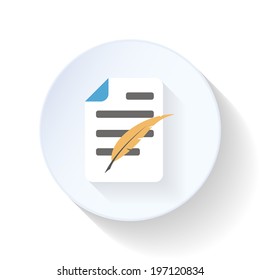 Document flat icon