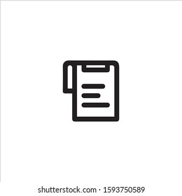 Document flat icon illustration- vector