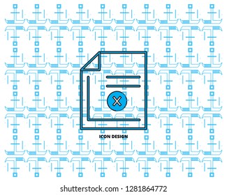 document flat icon - Document vector icon. Illustration isolated for graphic and web design with new style background