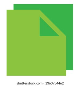 document flat icon - Document vector icon. Illustration isolated for graphic and web design