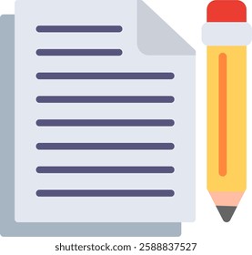 Document Flat Illustration Vector Design