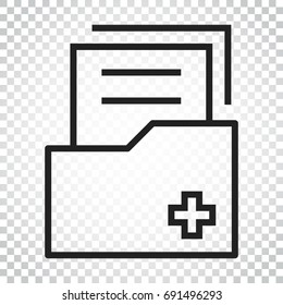 Document flat vector icon. Archive data file symbol logo illustration. Business concept simple flat pictogram on isolated background.