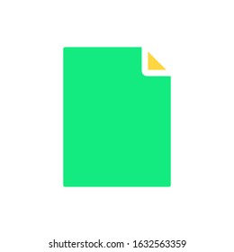 document flat vector icon - ui icon vector