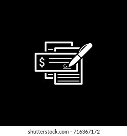 Document Flow Icon. Business Concept. Flat Design. Isolated Illustration