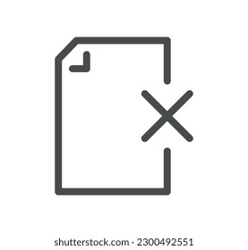 Dokumentfluss-Management-bezogene Symbol-Umriss und lineare Vektorgrafik.