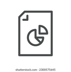 Document flow management related icon outline and linear vector.