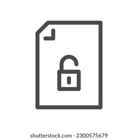Document flow management related icon outline and linear vector.