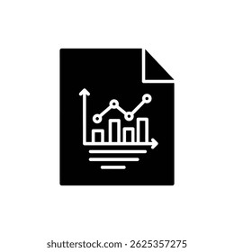 Document Flying Like Paper Plane with Chart Icon for Business Progress