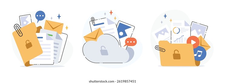 Document folder and cloud document for management multimedia file
