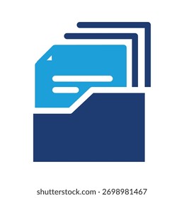 document folder colored icon vector design good for web or mobile app