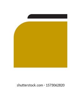 Document folder icon isolated. Accounting binder symbol. Bookkeeping management. Vector Illustration.