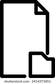 document with folder icon, save to folder icon