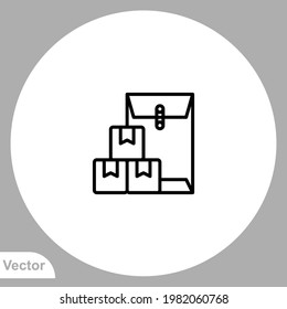 Document folder icon sign vector,Symbol, logo illustration for web and mobile