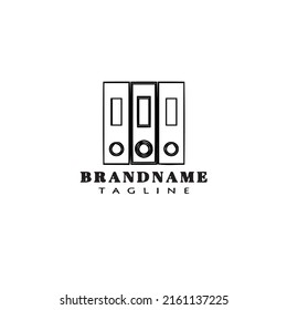 document folder logo template icon design illustration