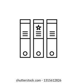 document, folder, star, archive icon. Element of marketing for mobile concept and web apps icon. Thin line icon for website design and development, app development. Premium icon