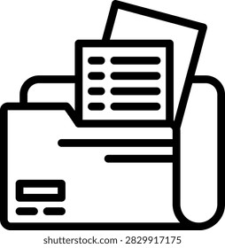 Document Folder Vector Design Icon Style