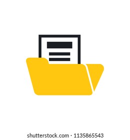 document folder vector icon