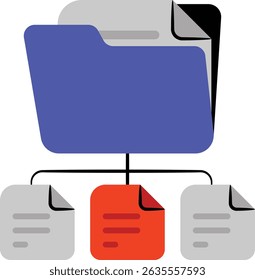 Pacote de ícones de documentos e pastas