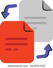 Document and folders icons set