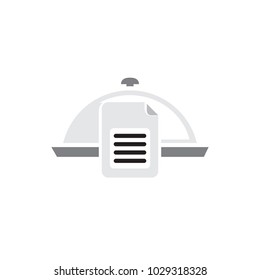 Document Food Logo Icon Design