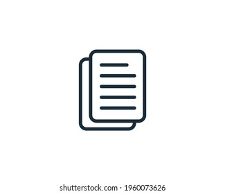 Document Form Icon Design Template Elements