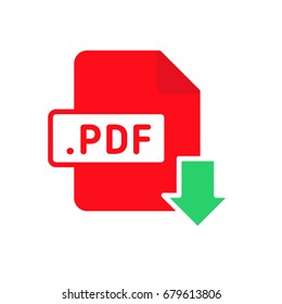 Document Format File Type Flat Icon pdf