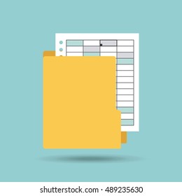 document format flat icon vector illustration design