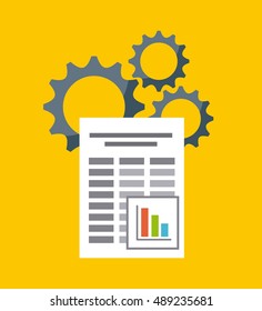 document format flat icon vector illustration design