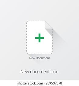 Document format icon. Flat UI