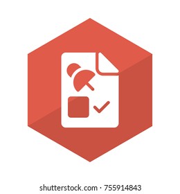 document glyph flat