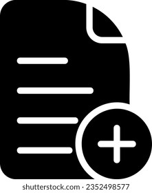 document glyph icon illustration vector