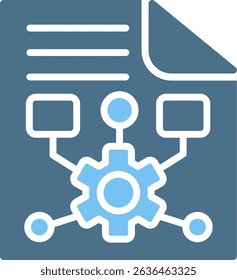 Document Glyph Two Colour Icon