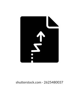 Document with Goal Path Icon, Business Planning and Achievement