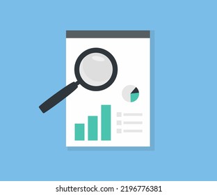 Document graph, Marketing, Business accounting, financial analysis, finance investment, result report, investment project working, marketing data analysis, analitics vector design and illustration.