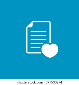 document with heart icon