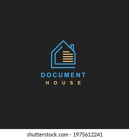 Document House Logo Simple design