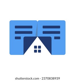 diseños de logotipo moderno de la casa de documentos