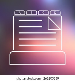 Document icon. 