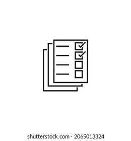 Document icon for app illustration vector flat design