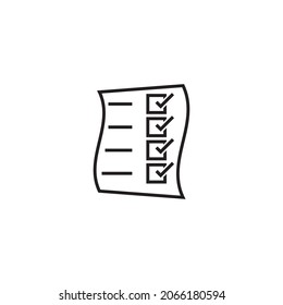 Document icon for app illustration vector flat design