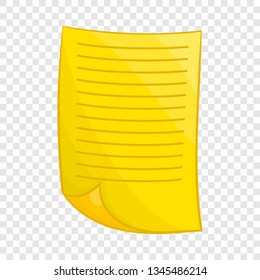 Document icon in cartoon style isolated on background for any web design 